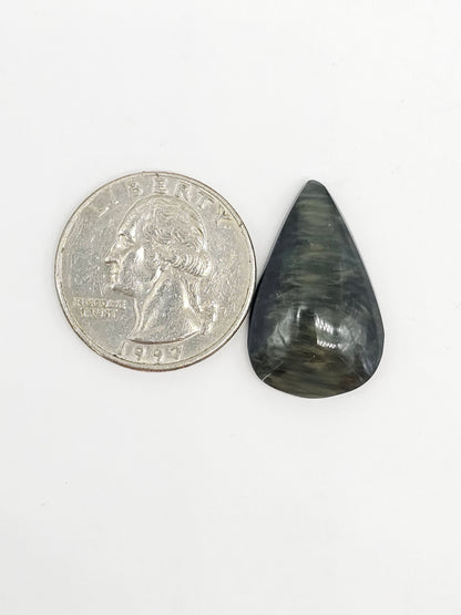 Velvet obsidian Cabochon | Natural Mexican Obsidian for Silversmiths