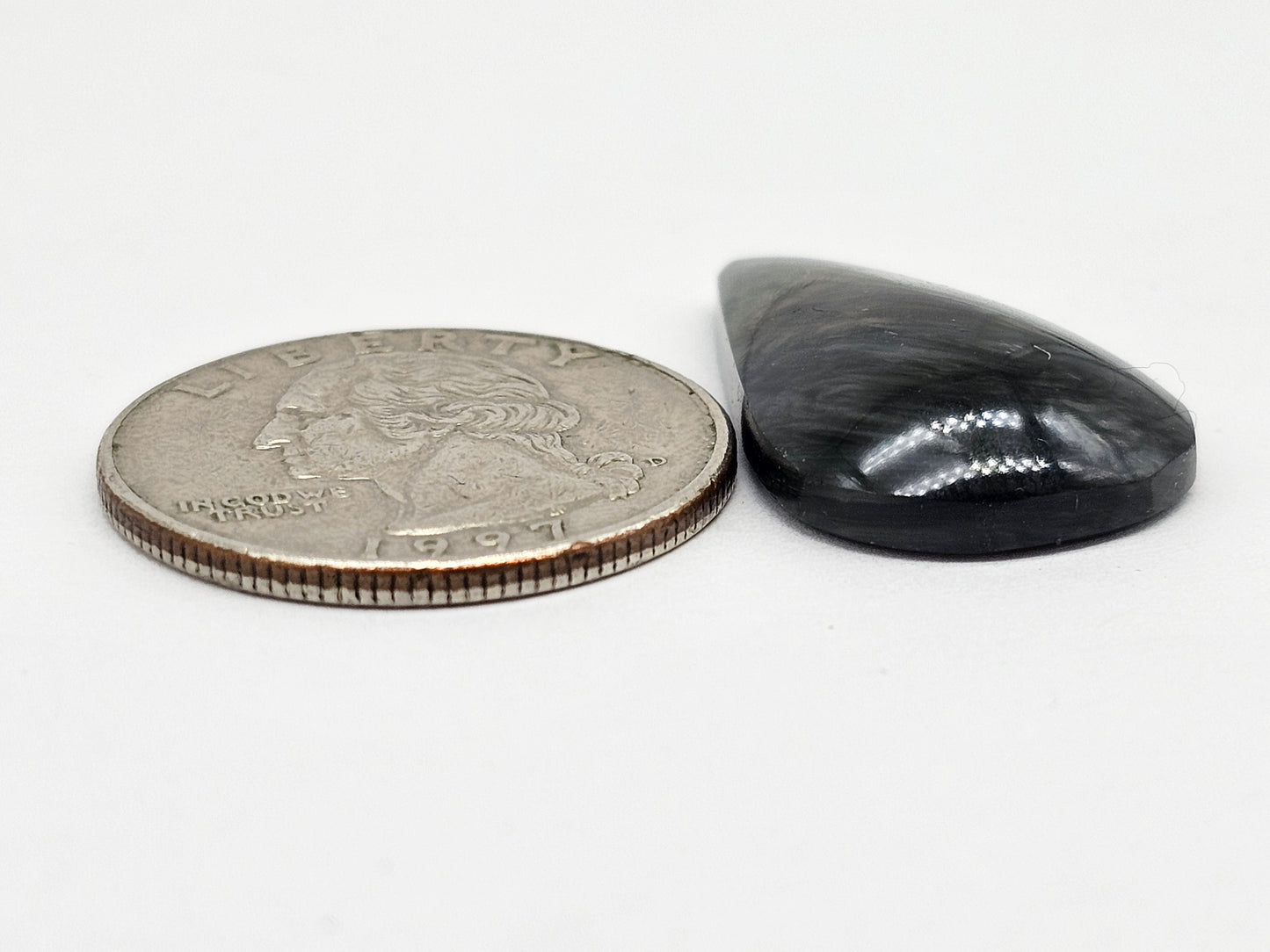Velvet obsidian Cabochon | Natural Mexican Obsidian for Silversmiths