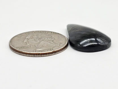 Velvet obsidian Cabochon | Natural Mexican Obsidian for Silversmiths