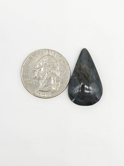 Velvet obsidian Cabochon | Natural Mexican Obsidian for Silversmiths