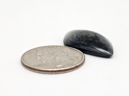 Velvet obsidian Cabochon | Natural Mexican Obsidian for Silversmiths