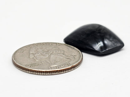 Velvet obsidian Cabochon | Natural Mexican Obsidian for Silversmiths