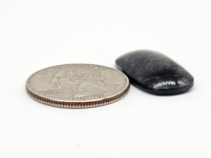 Velvet obsidian Cabochon | Natural Mexican Obsidian for Silversmiths