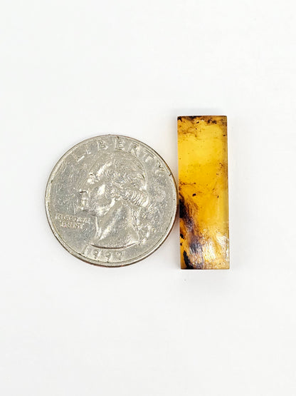 Amber Rectangle Cabochon
