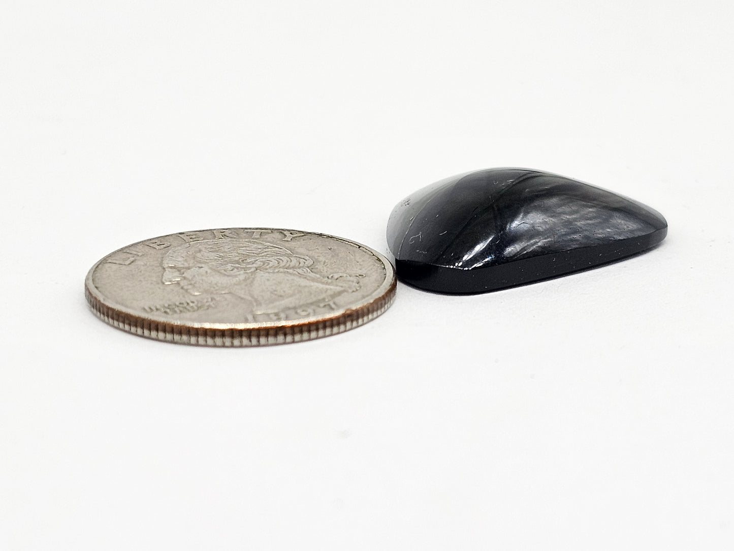 Velvet obsidian Cabochon | Natural Mexican Obsidian for Silversmiths
