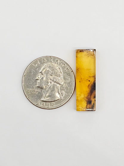 Amber Rectangle Cabochon