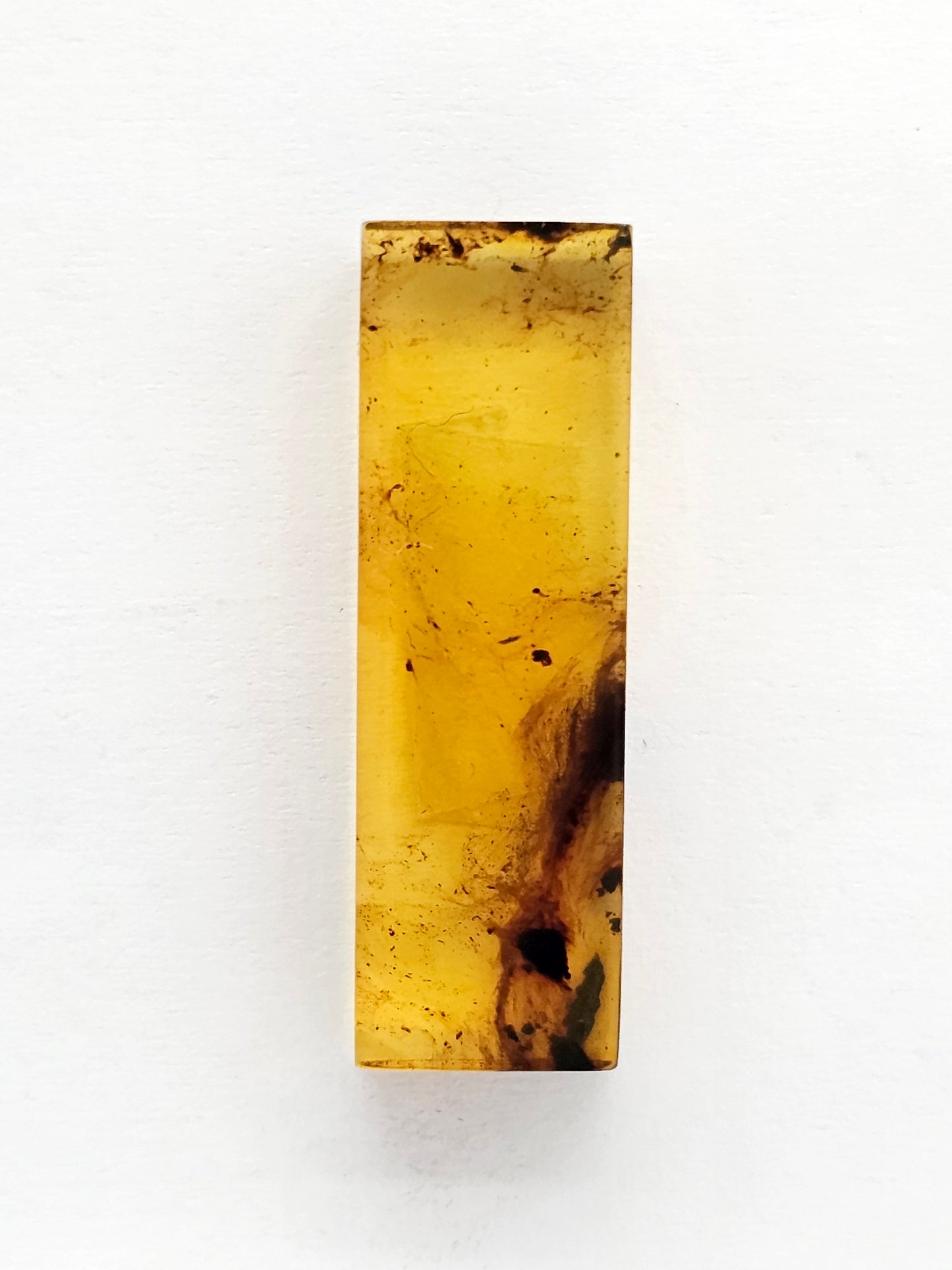 Amber Rectangle Cabochon