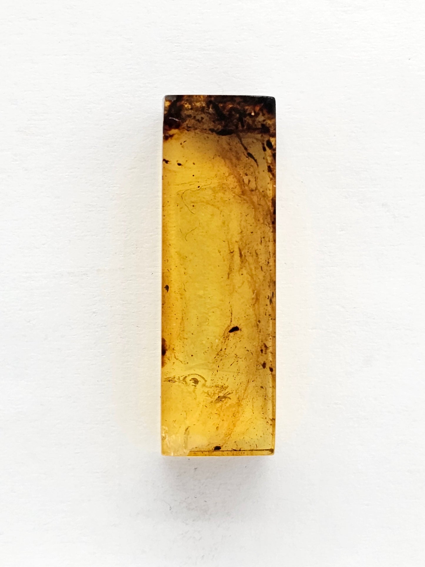 Amber Rectangle Cabochon