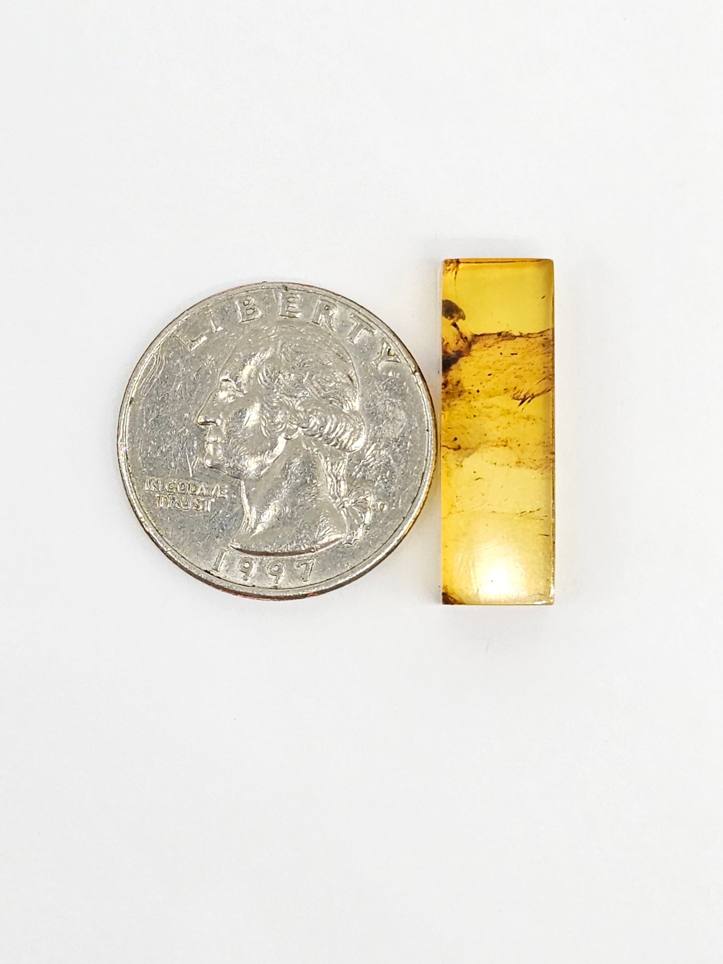 Amber Rectangle Cabochon
