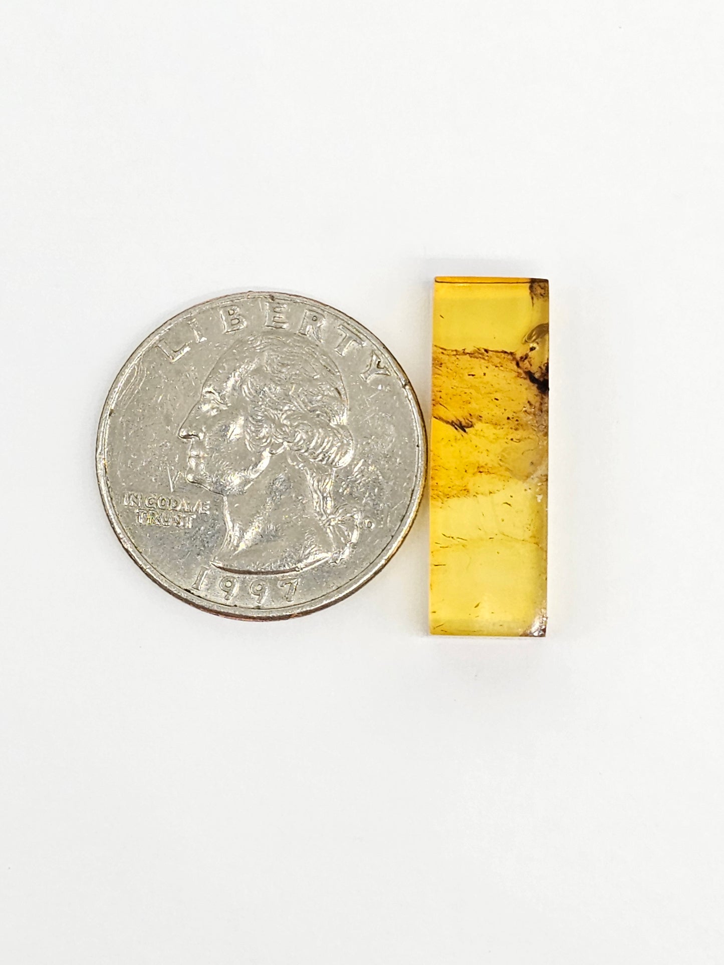 Amber Rectangle Cabochon