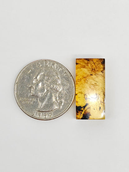 Amber Rectangle Cabochon