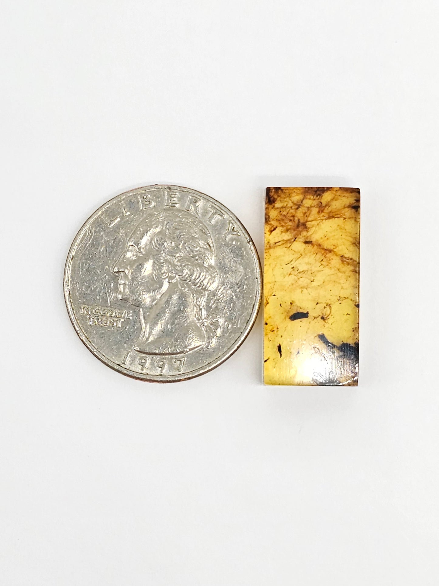 Amber Rectangle Cabochon