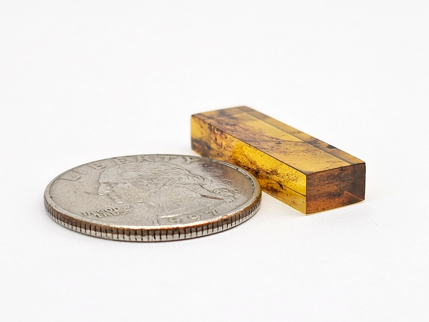 Amber Rectangle Cabochon