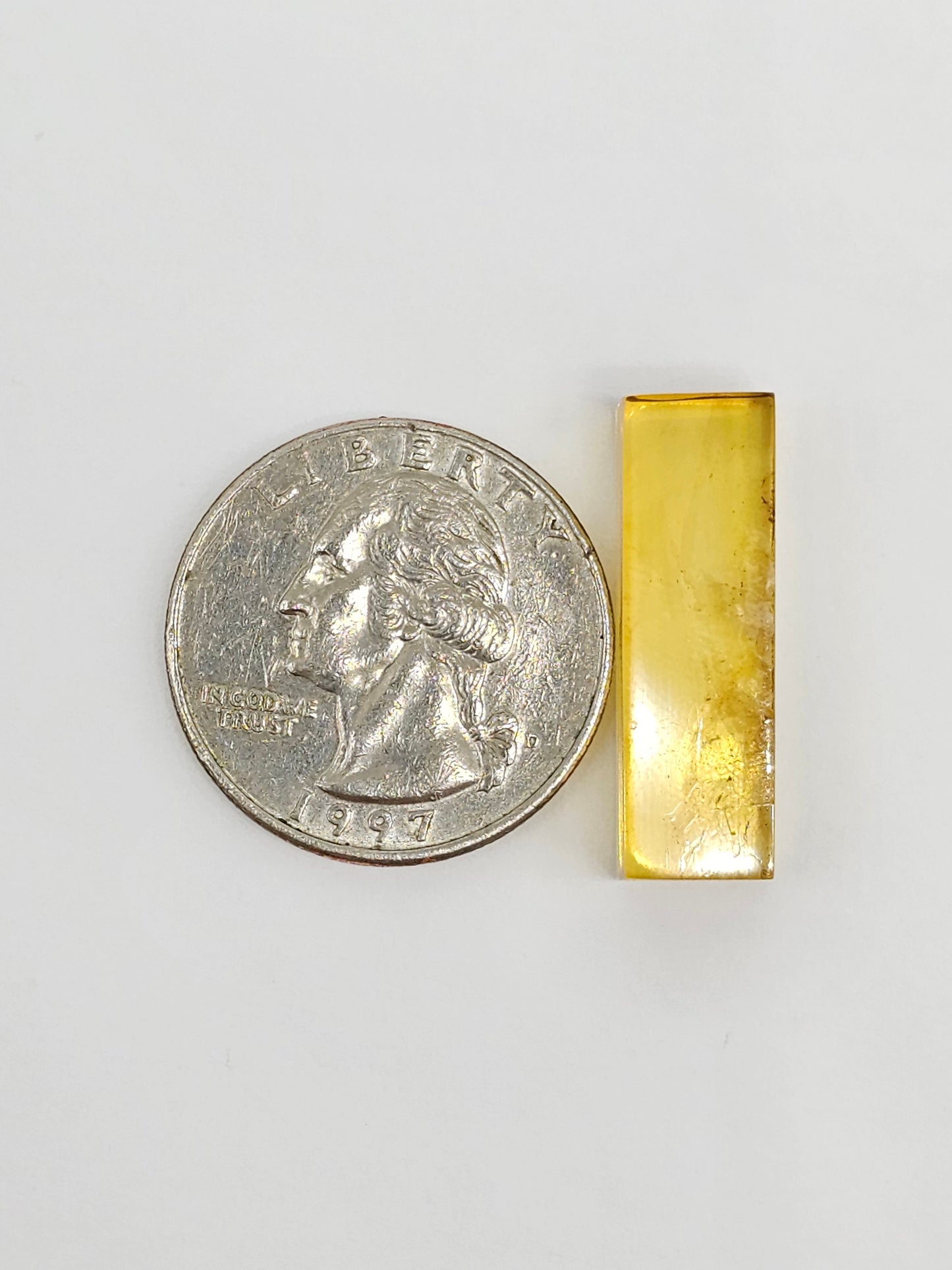 Amber Rectangle Cabochon