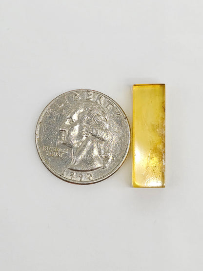 Amber Rectangle Cabochon