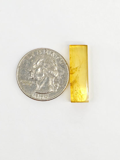Amber Rectangle Cabochon