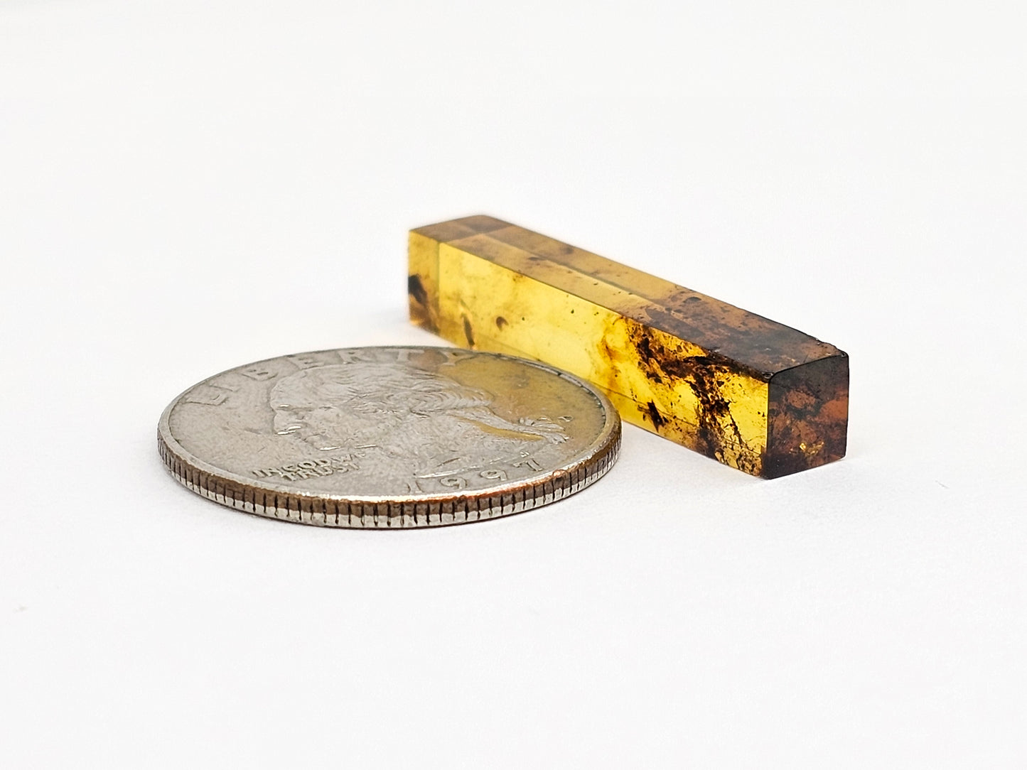 Amber Rectangle Cabochon