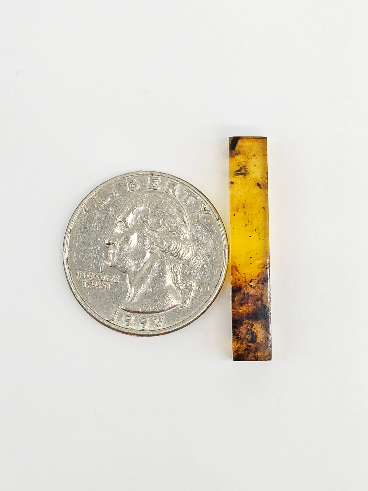 Amber Rectangle Cabochon