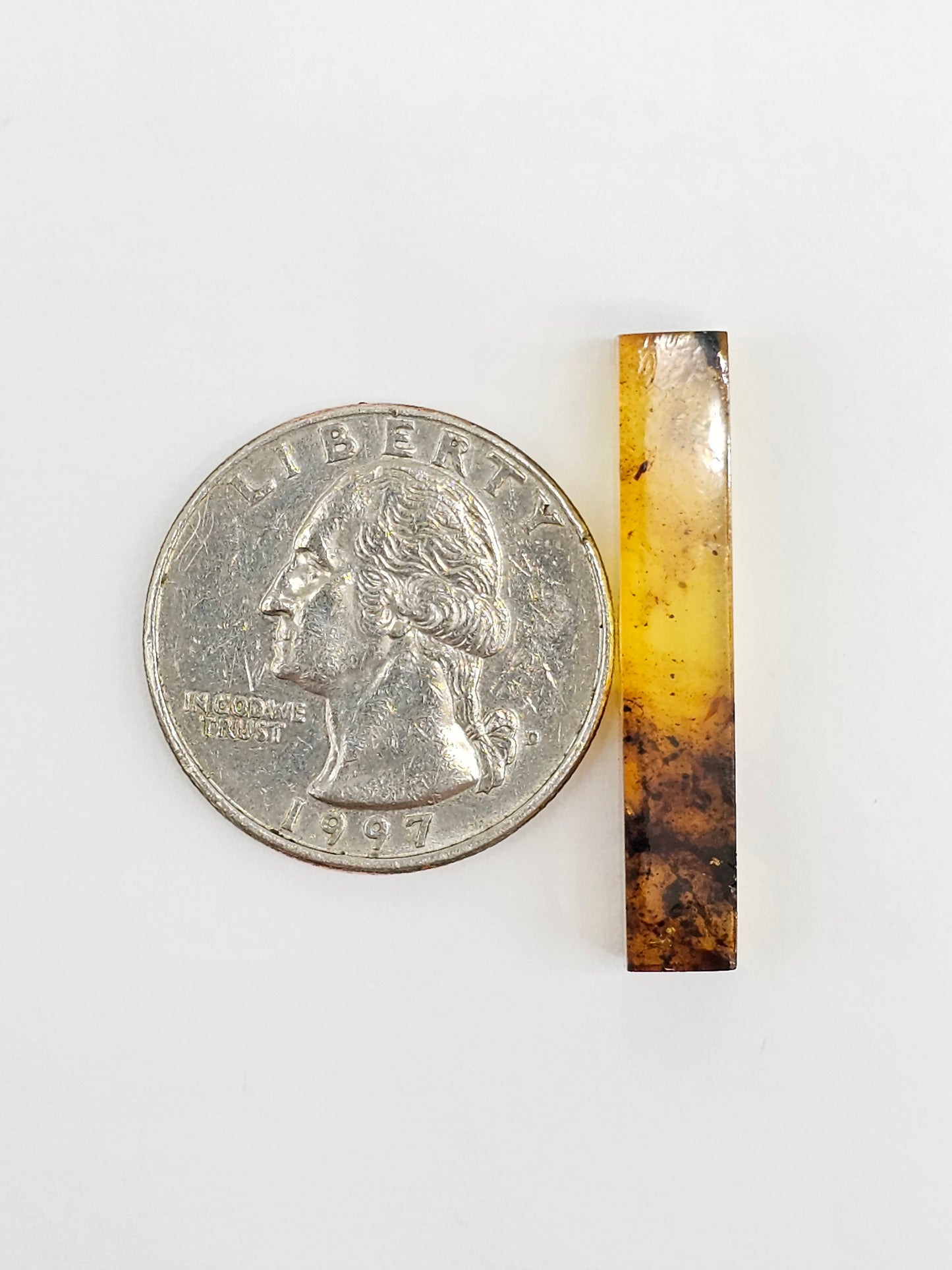 Amber Rectangle Cabochon