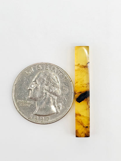 Amber Rectangle Cabochon