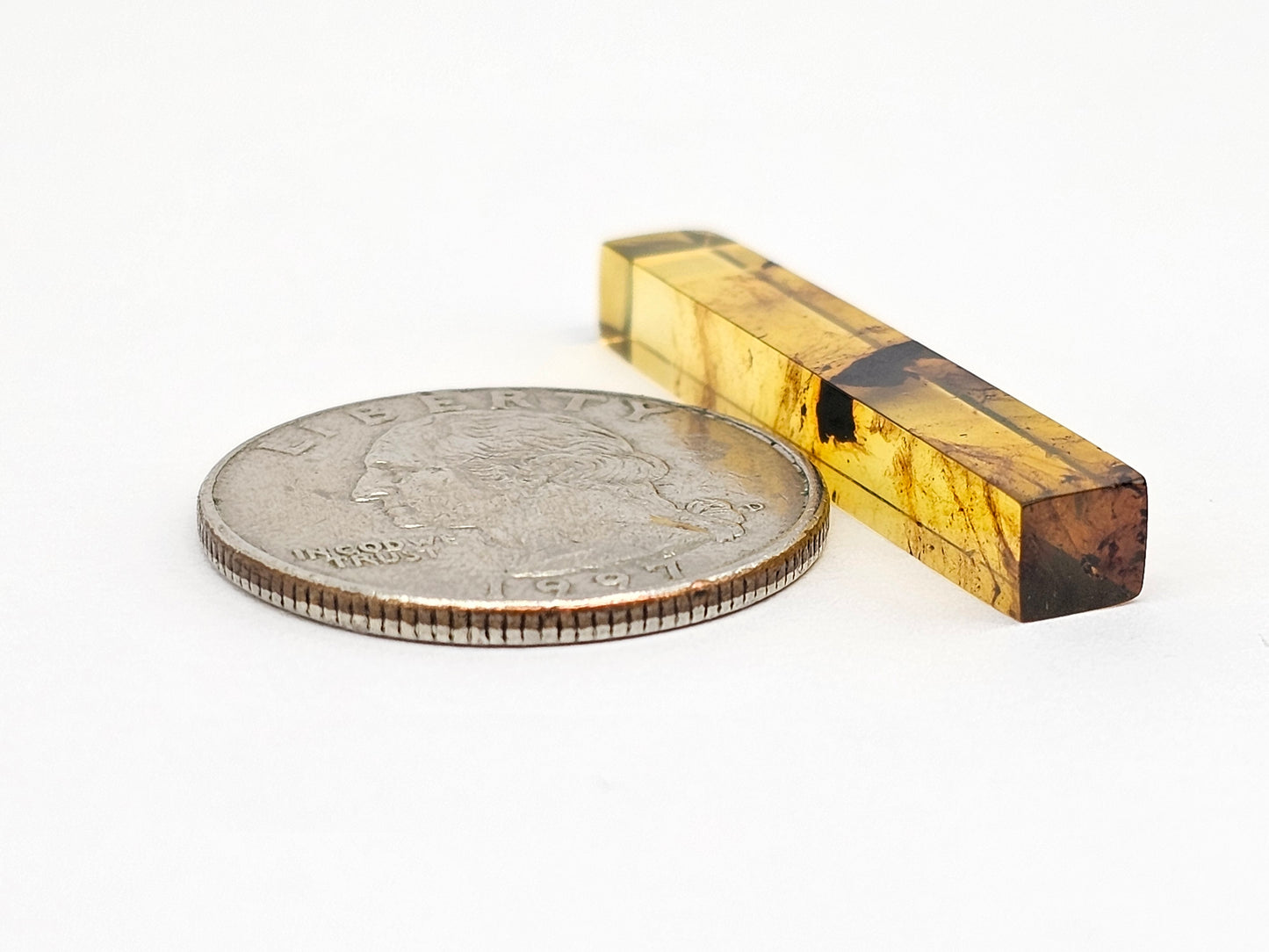 Amber Rectangle Cabochon
