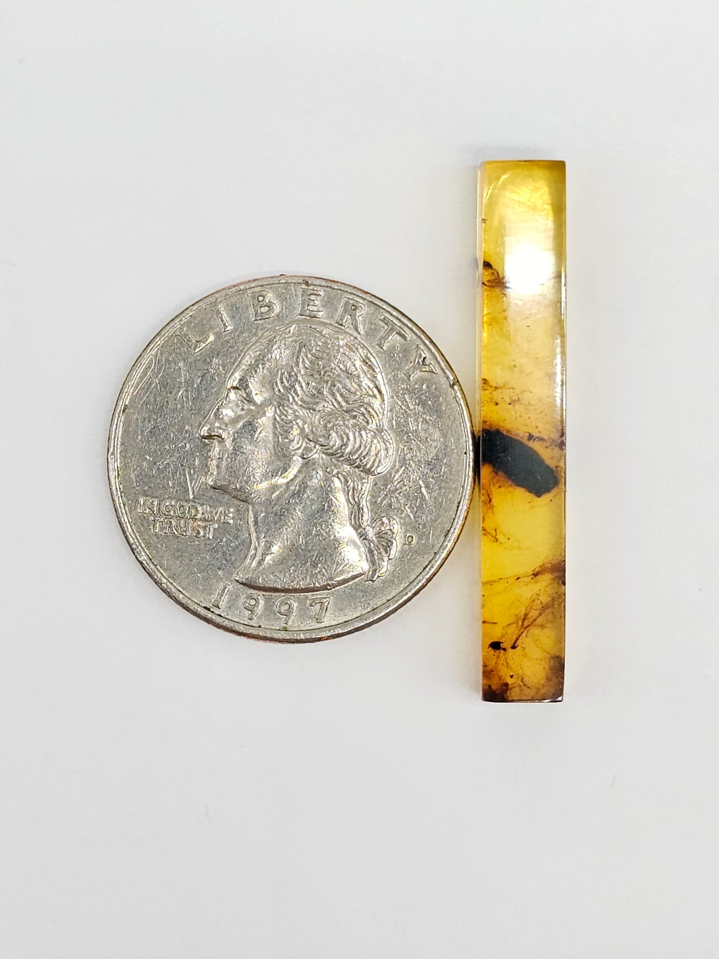 Amber Rectangle Cabochon