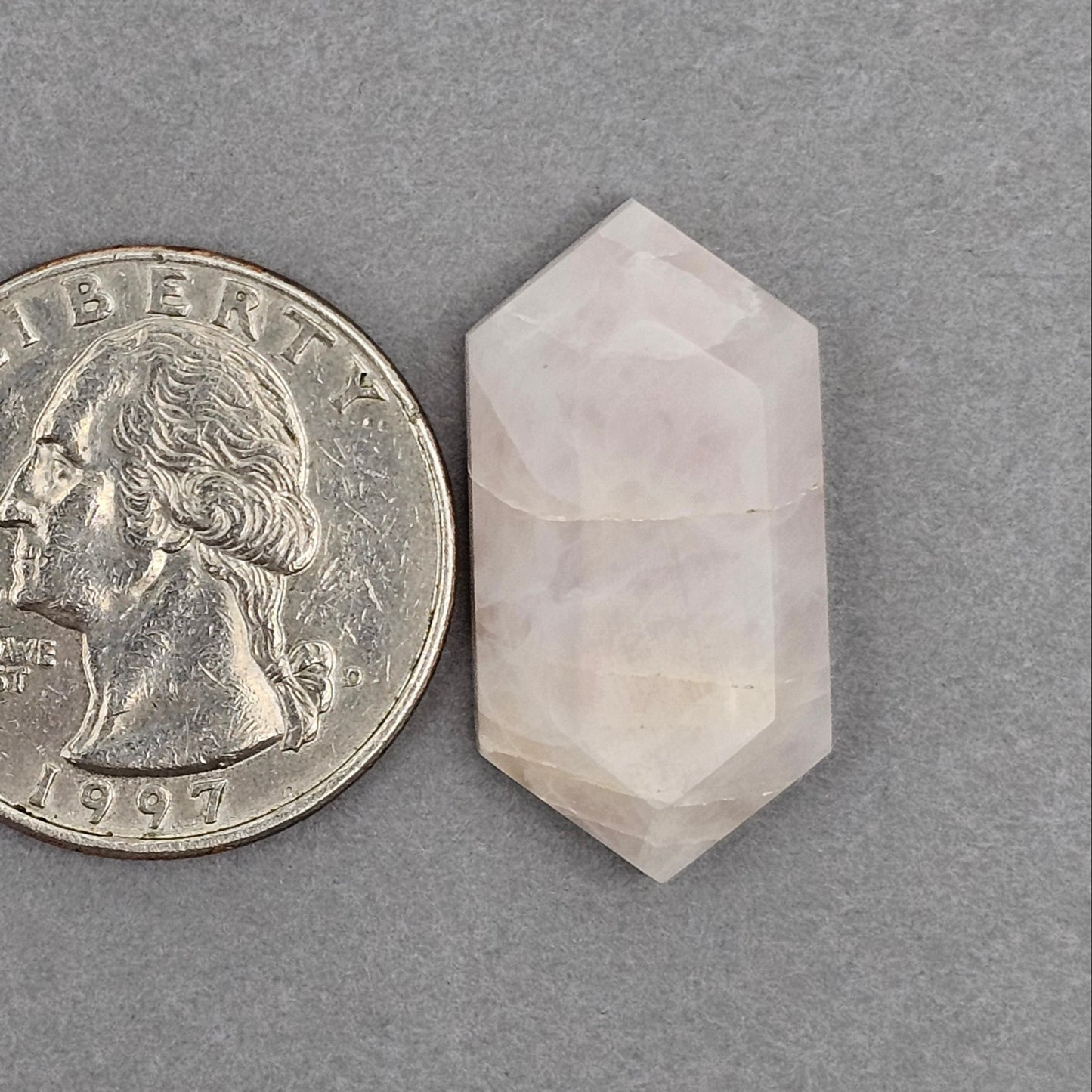 Rose Quartz Geometric Cabochon