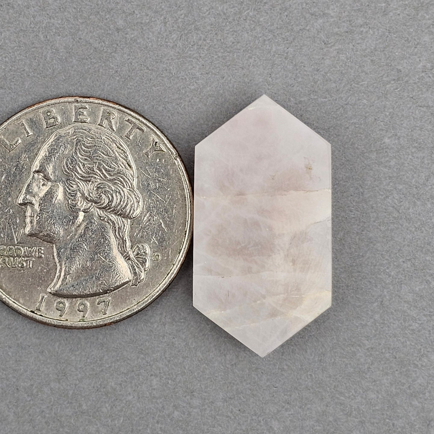 Rose Quartz Geometric Cabochon