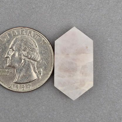 Rose Quartz Geometric Cabochon