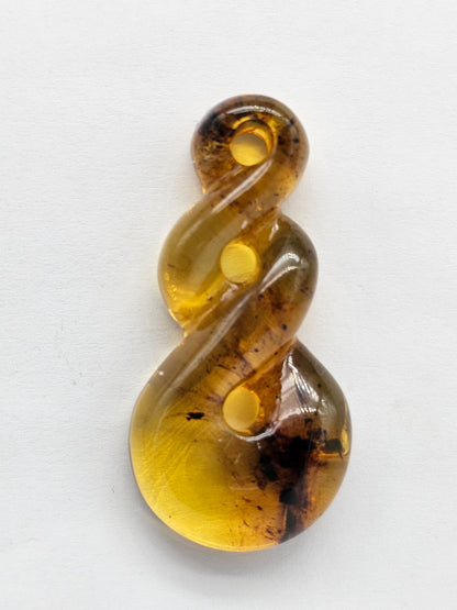 Amber Twist Cabochon