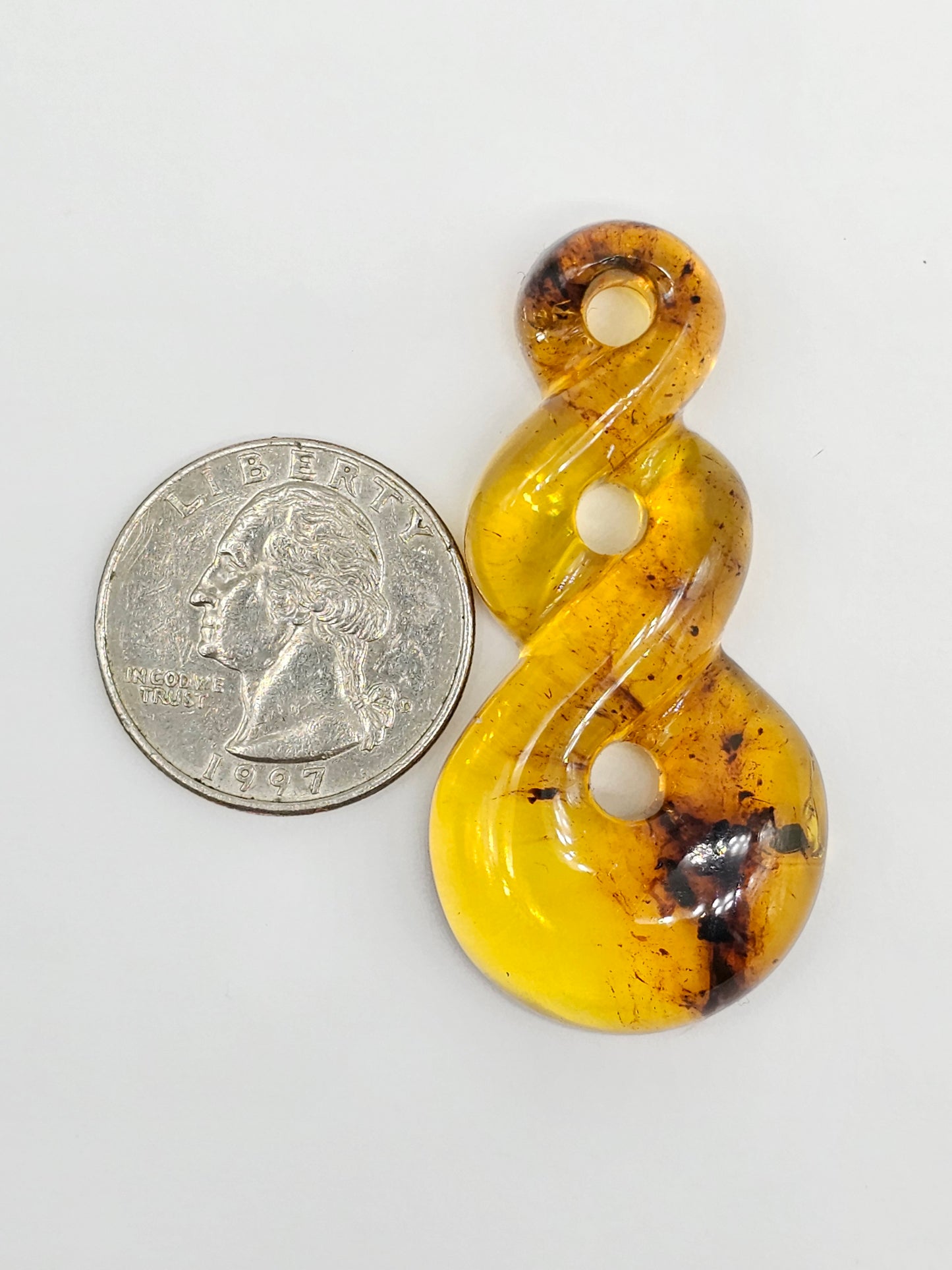 Amber Twist Cabochon