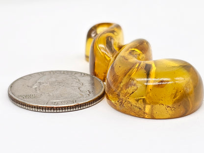 Amber Twist Cabochon