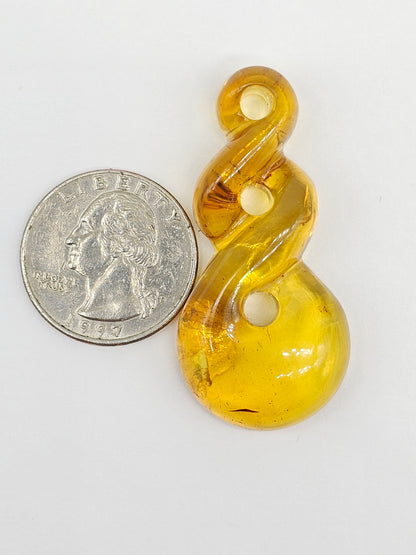 Amber Twist Cabochon