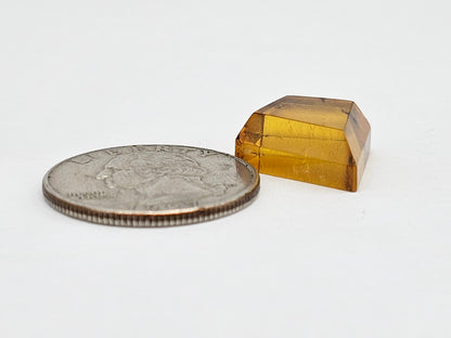 Amber Geometric Cabochon
