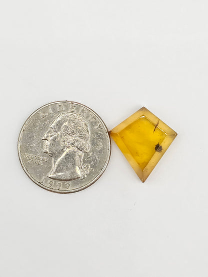 Amber Geometric Cabochon
