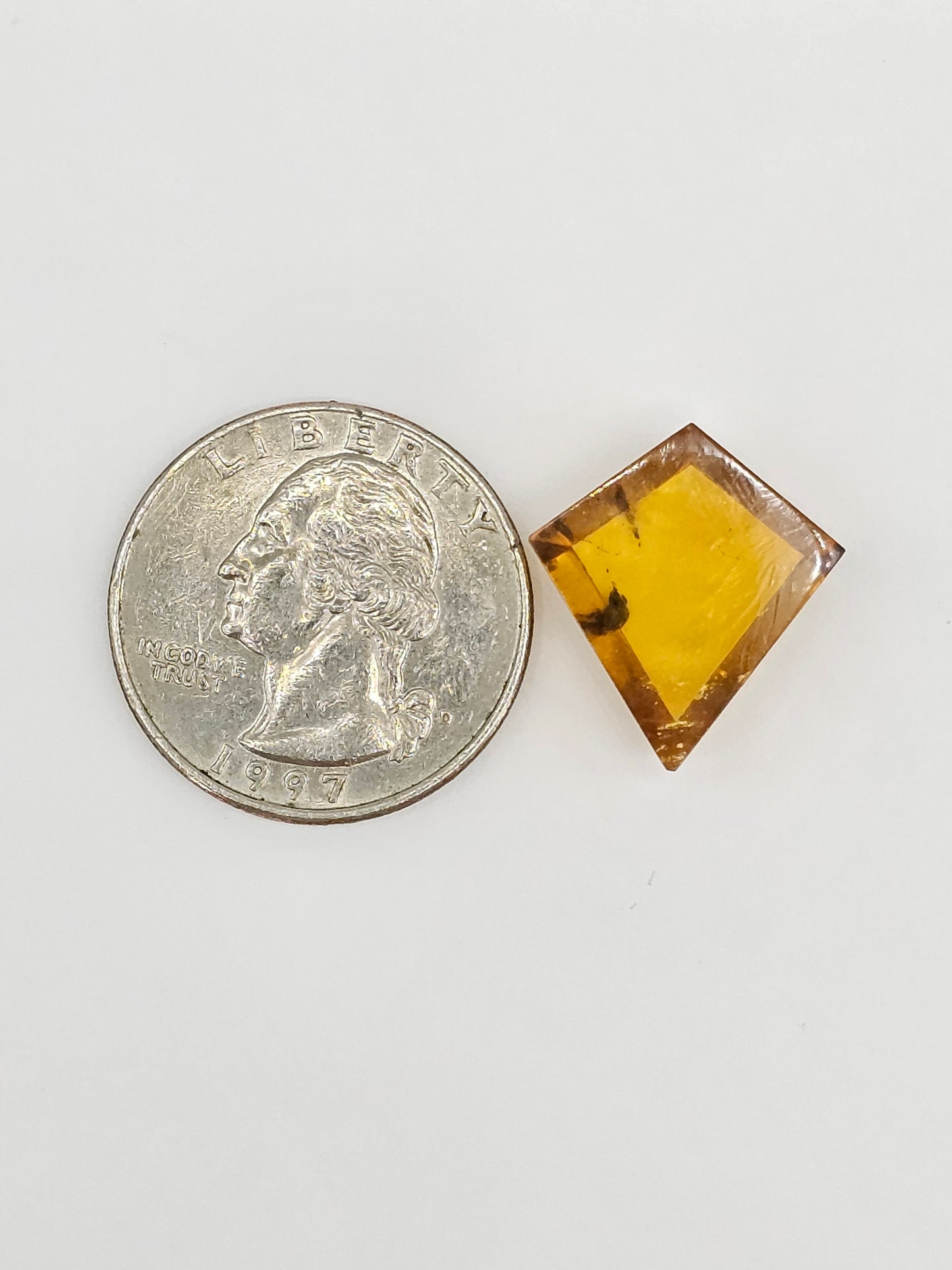 Amber Geometric Cabochon