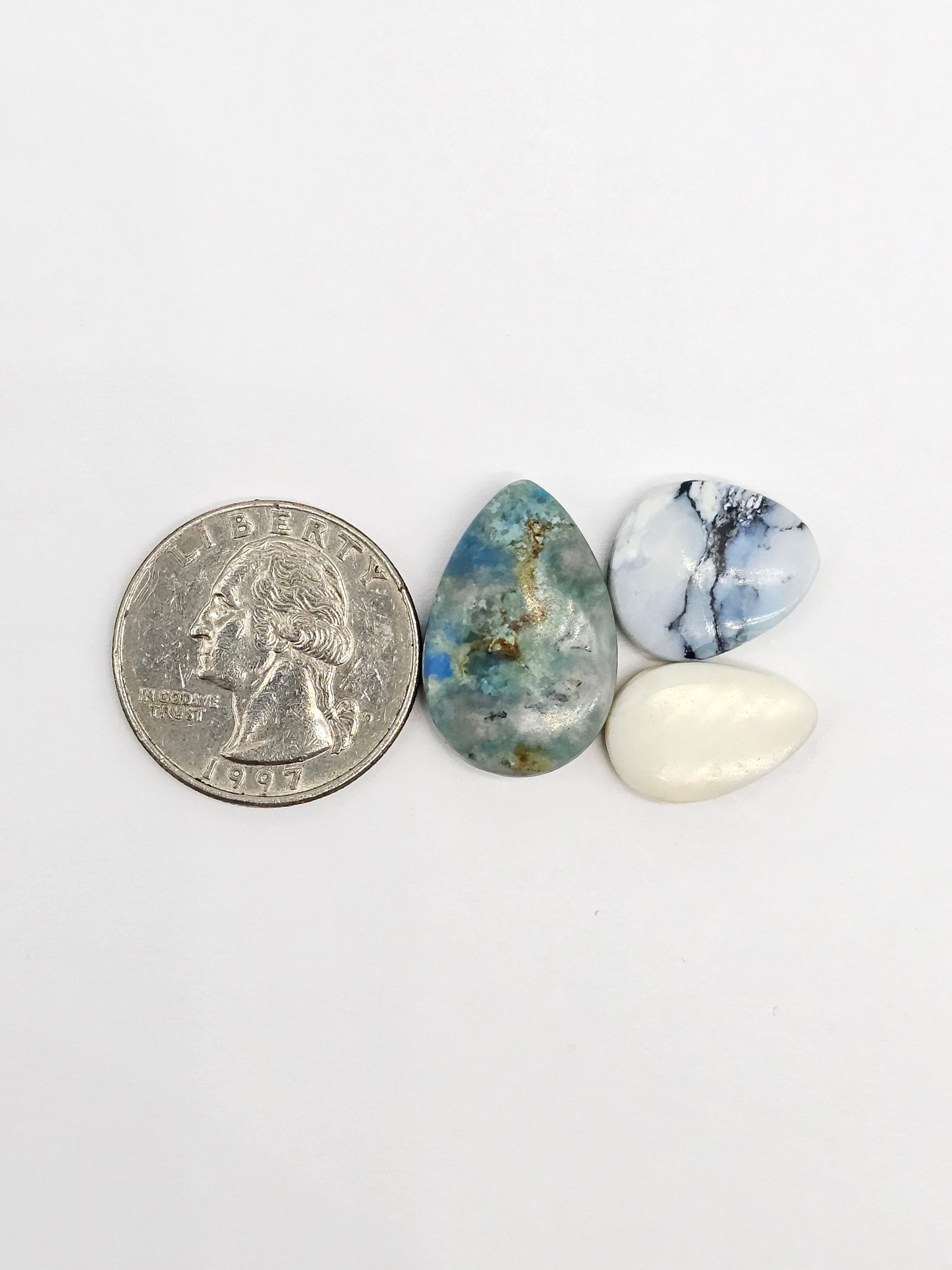 Dark Moon Variscite Cabochon Lot