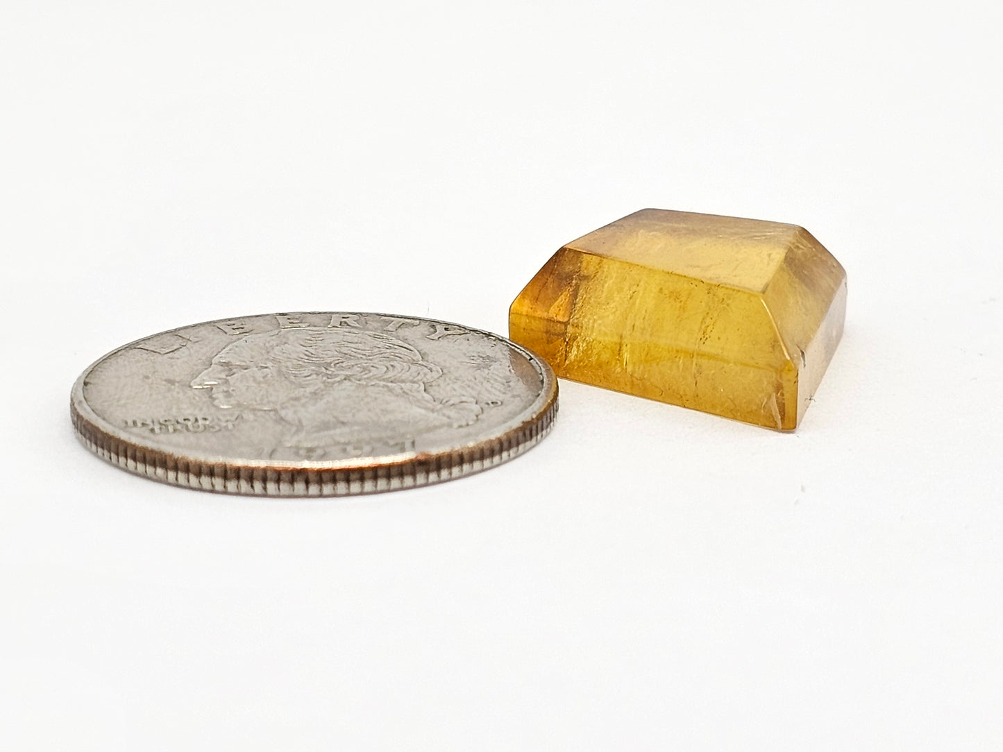 Amber Geometric Cabochon