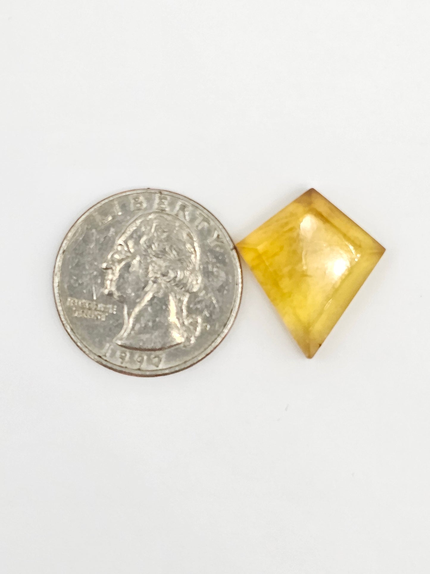 Amber Geometric Cabochon