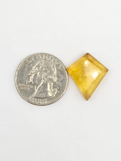 Amber Geometric Cabochon