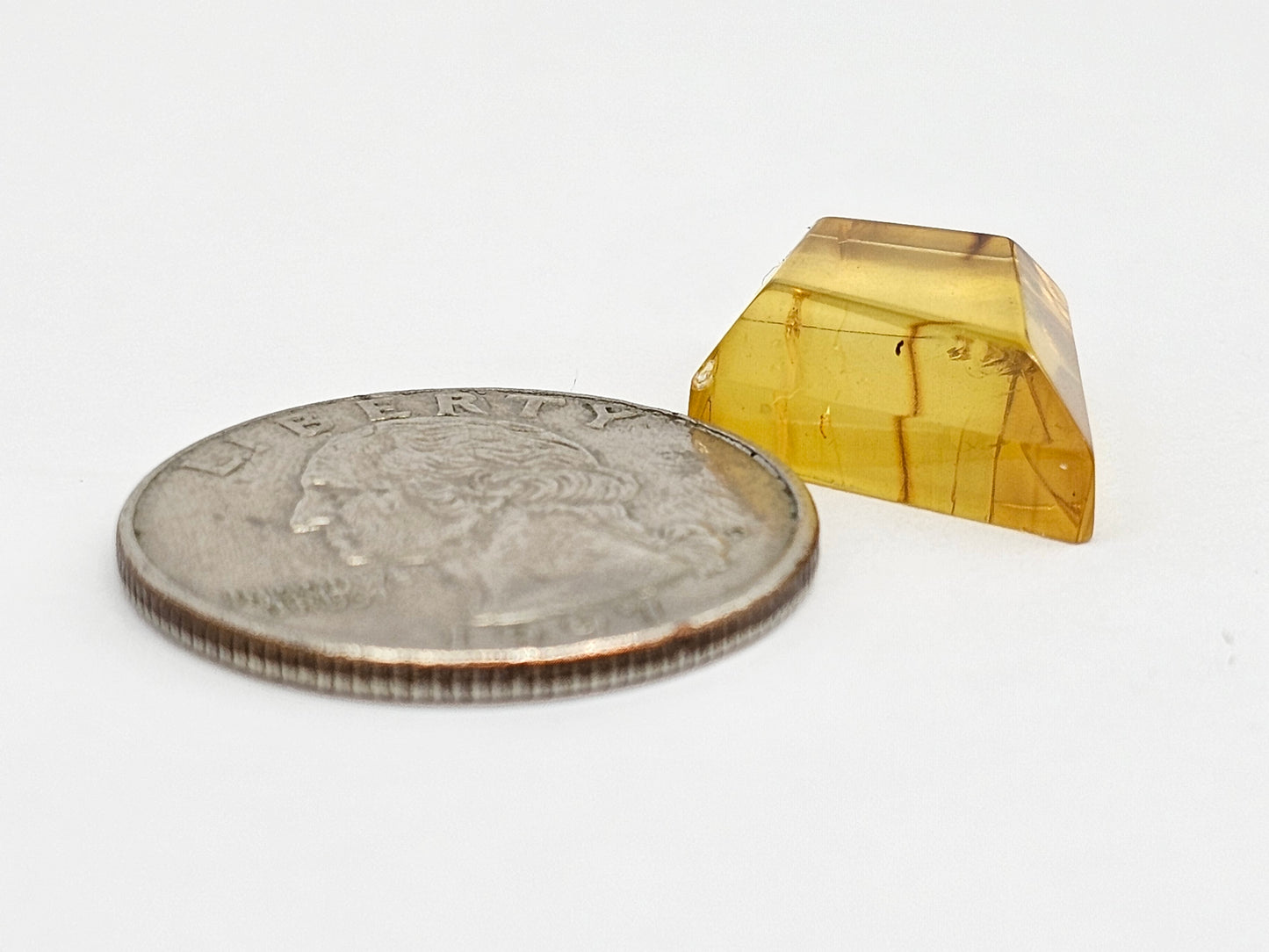 Amber Geometric Cabochon