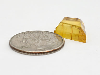 Amber Geometric Cabochon