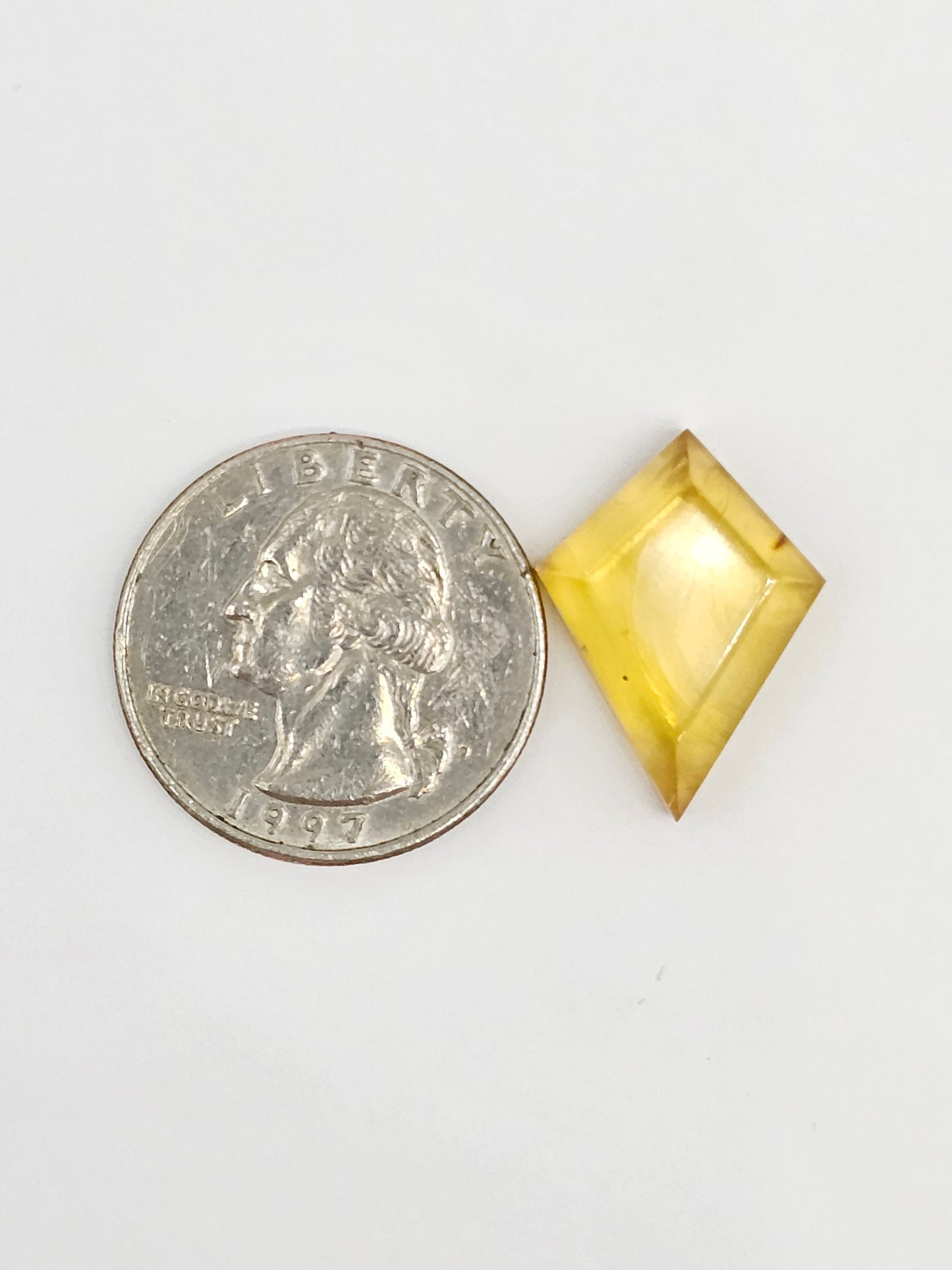 Amber Geometric Cabochon
