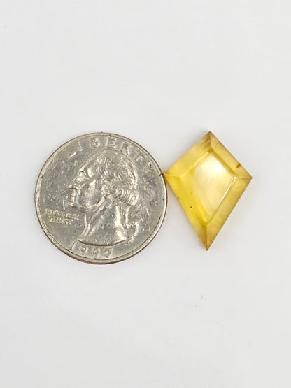 Amber Geometric Cabochon