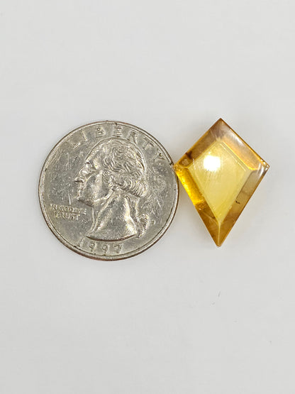 Amber Geometric Cabochon