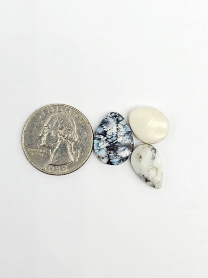 Dark Moon Variscite Cabochon Lot