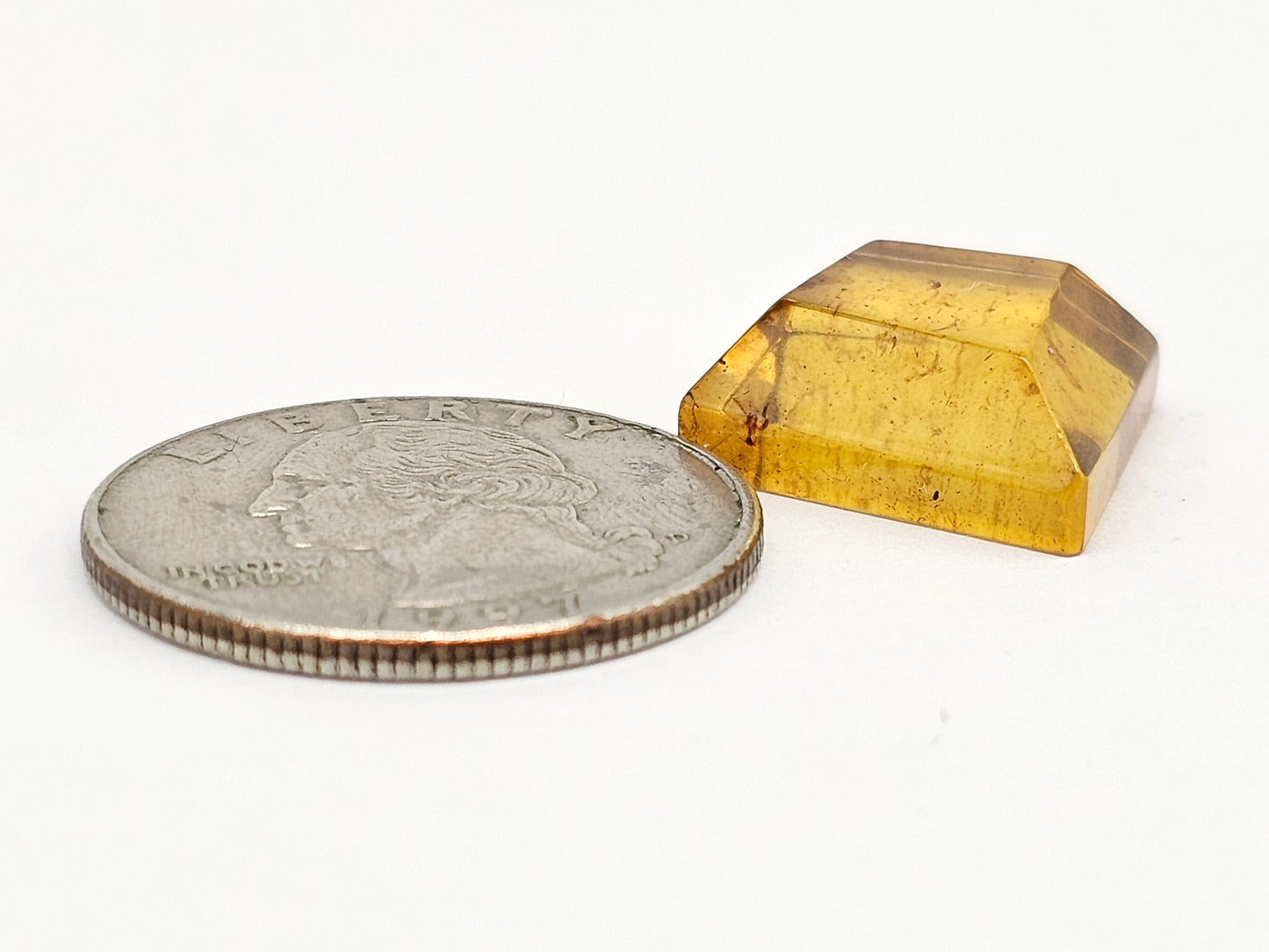 Amber Geometric Cabochon
