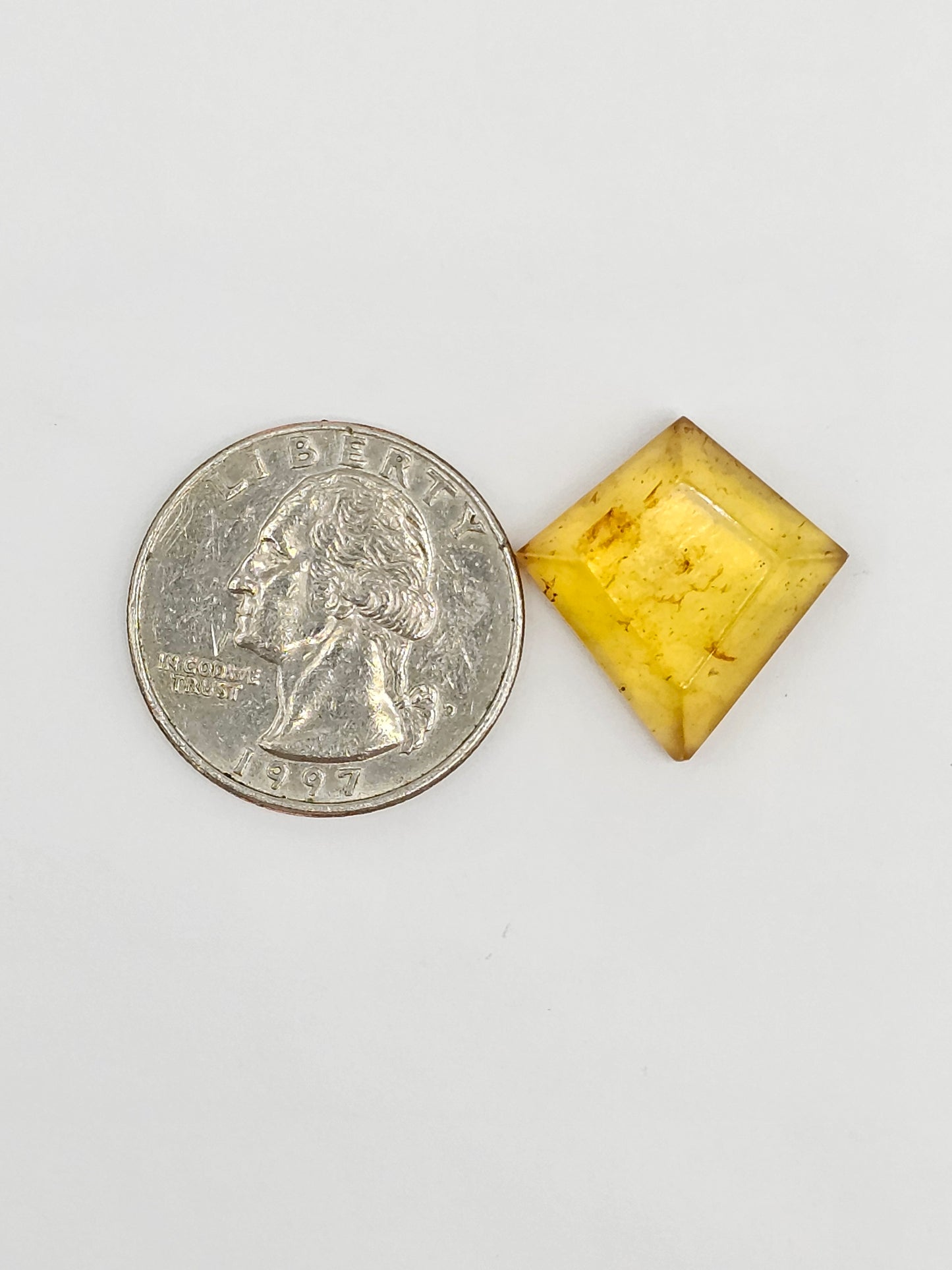 Amber Geometric Cabochon