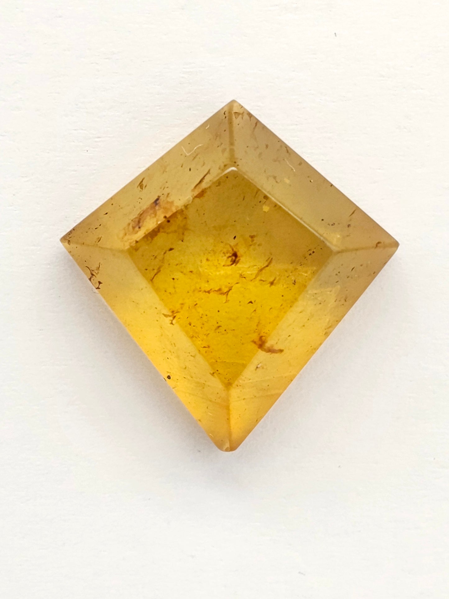 Amber Geometric Cabochon
