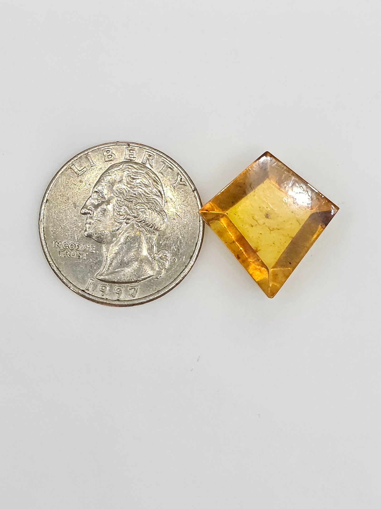Amber Geometric Cabochon